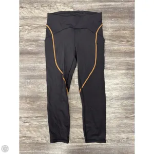 Athletic Leggings By Lululemon In Grey & Orange, Size: 8