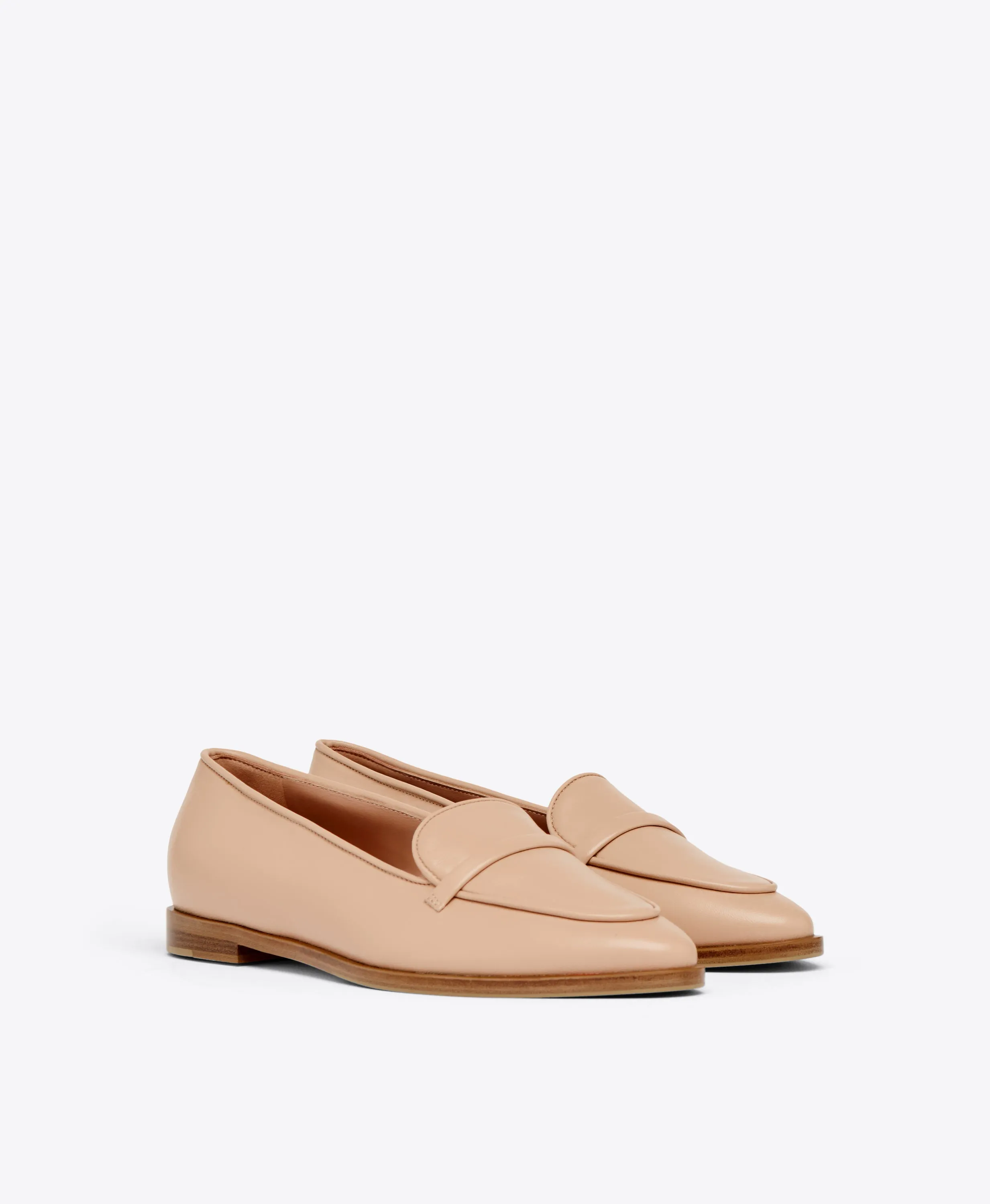 Barry Buff Leather Loafers