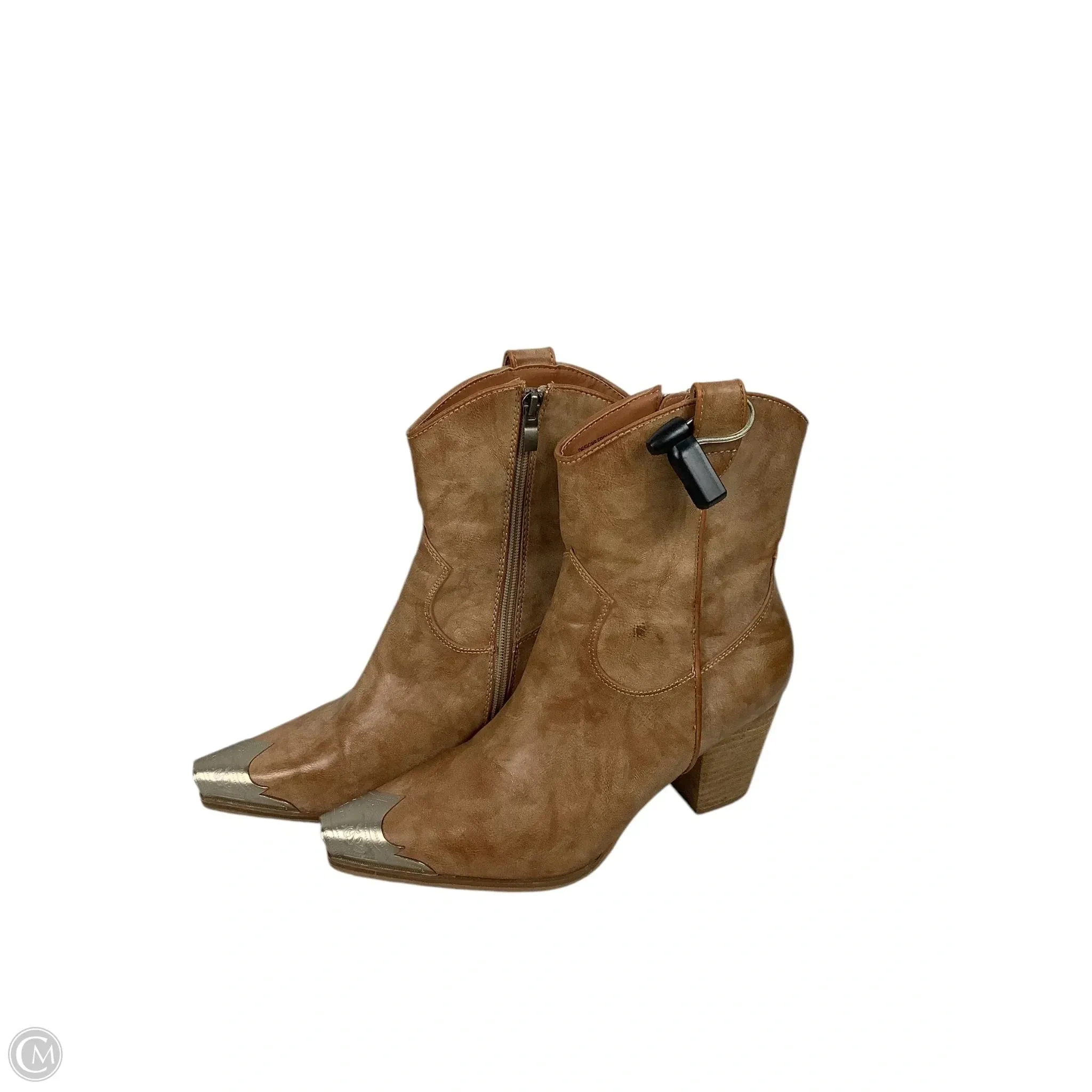 Boots Western By Clothes Mentor In Tan, Size: 10