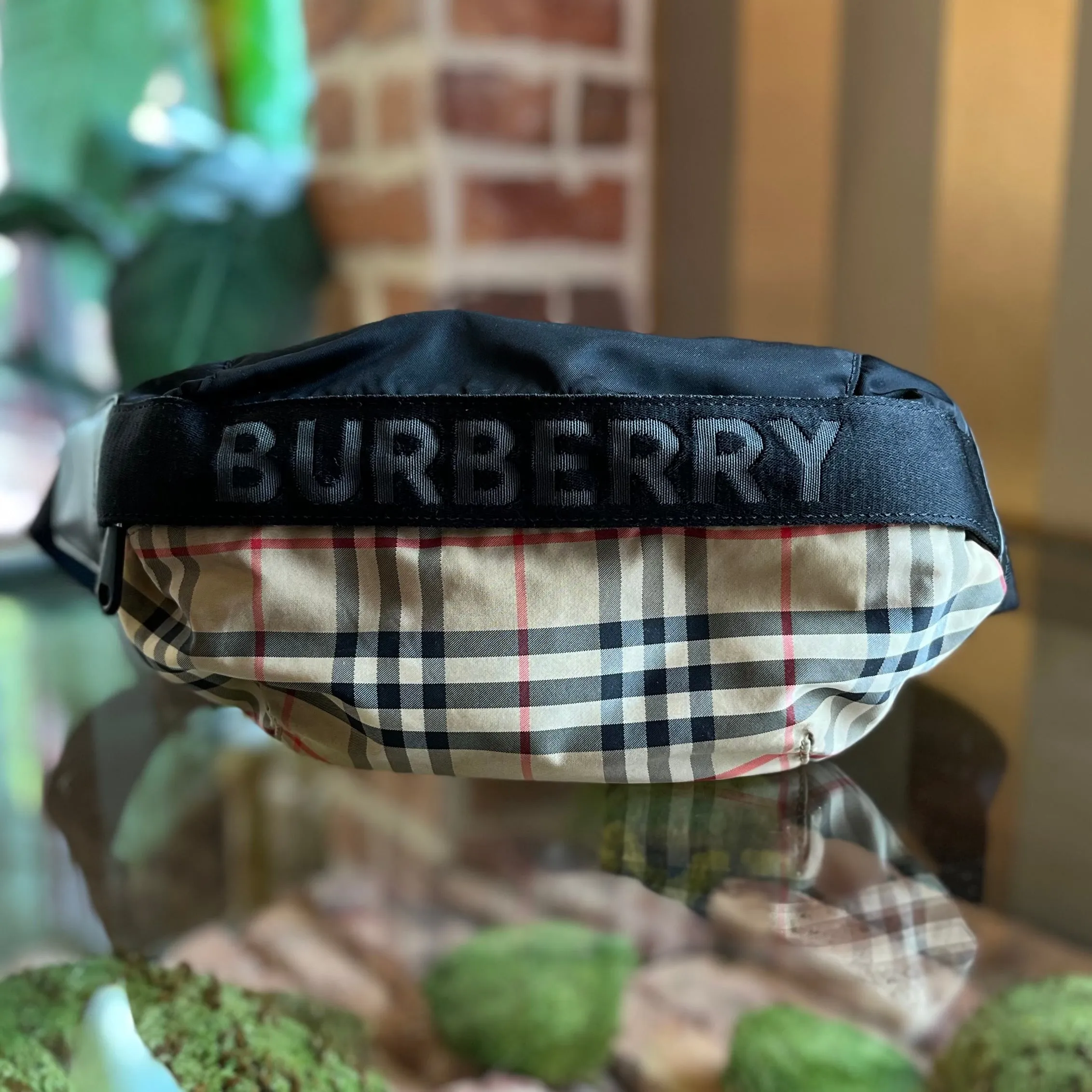 BURBERRY Sonny Vintage Check Nylon Belt Bag
