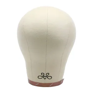 Canvas Block Cork Wig Head w/ Free Drawstring Storage Bag