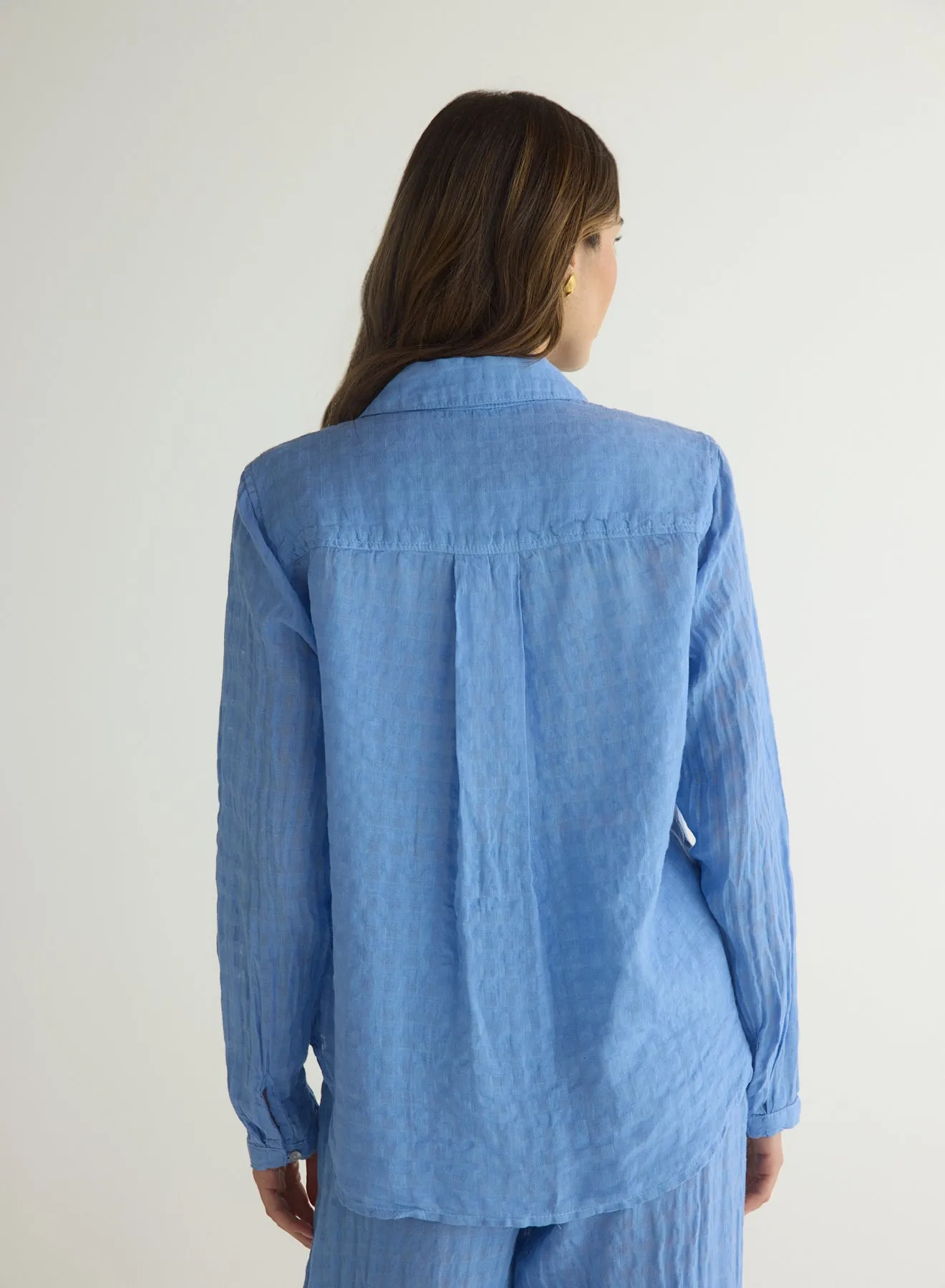Clean Front Button Down - Riviera Blue