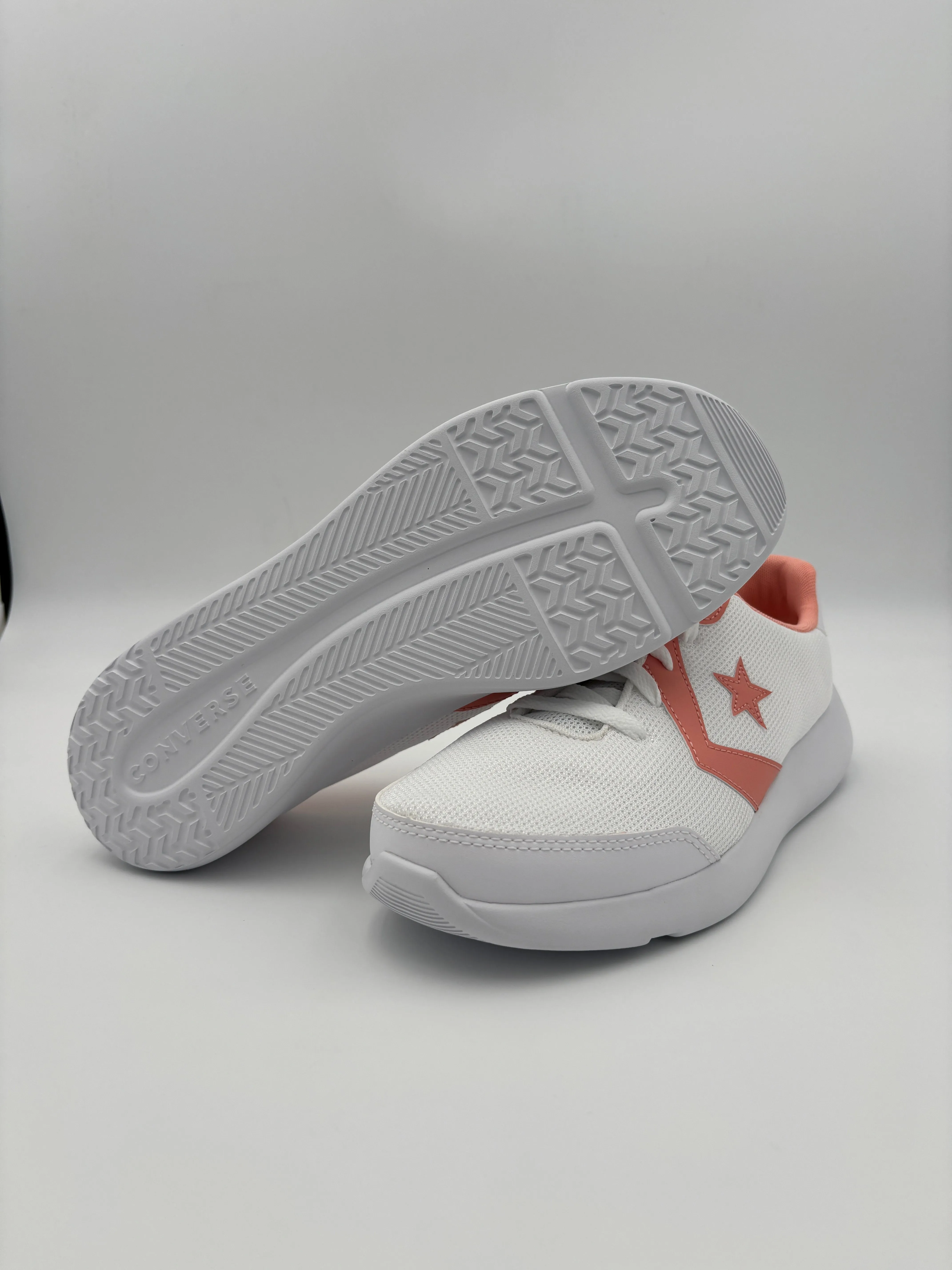 CONVERSE WOMEN'S ALL-STAR RUN WHITE/PINK RUNNING SHOES