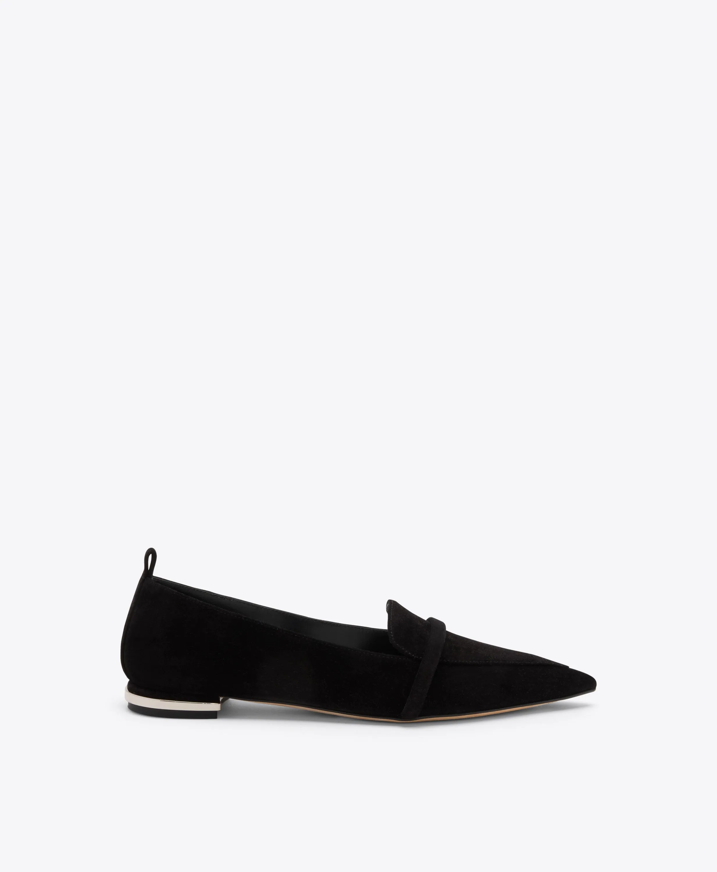 Dora Black Suede Loafers
