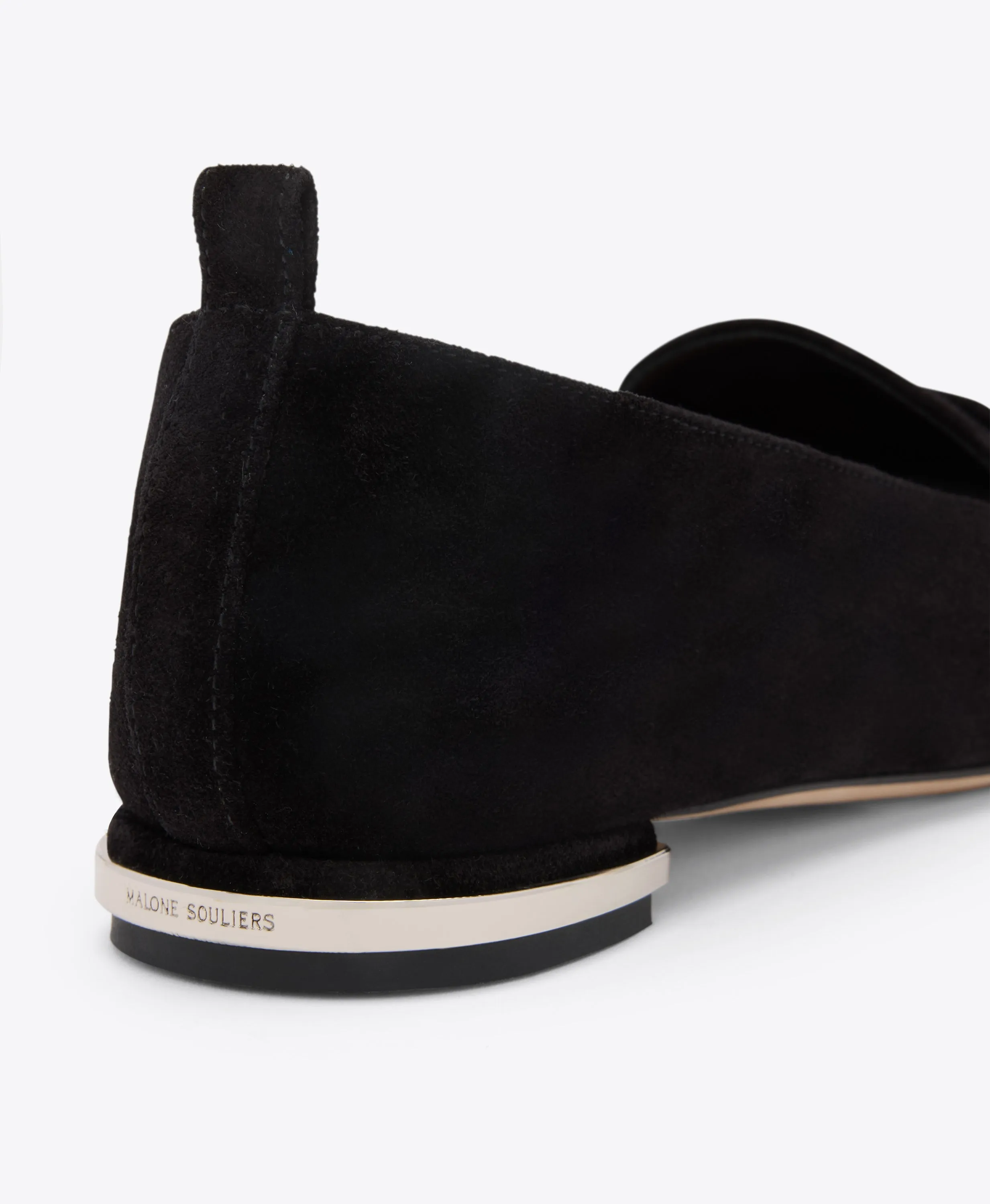 Dora Black Suede Loafers