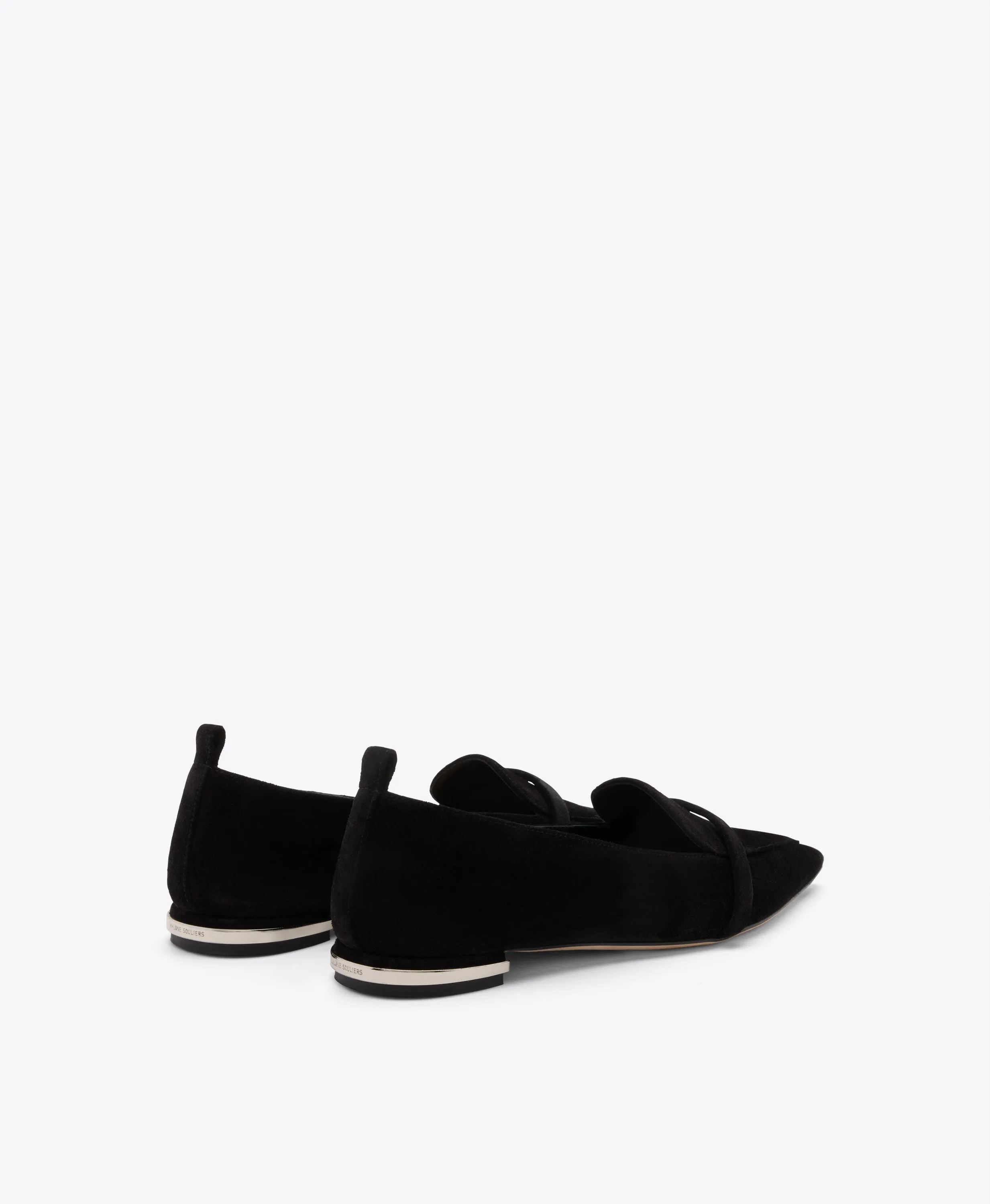 Dora Black Suede Loafers
