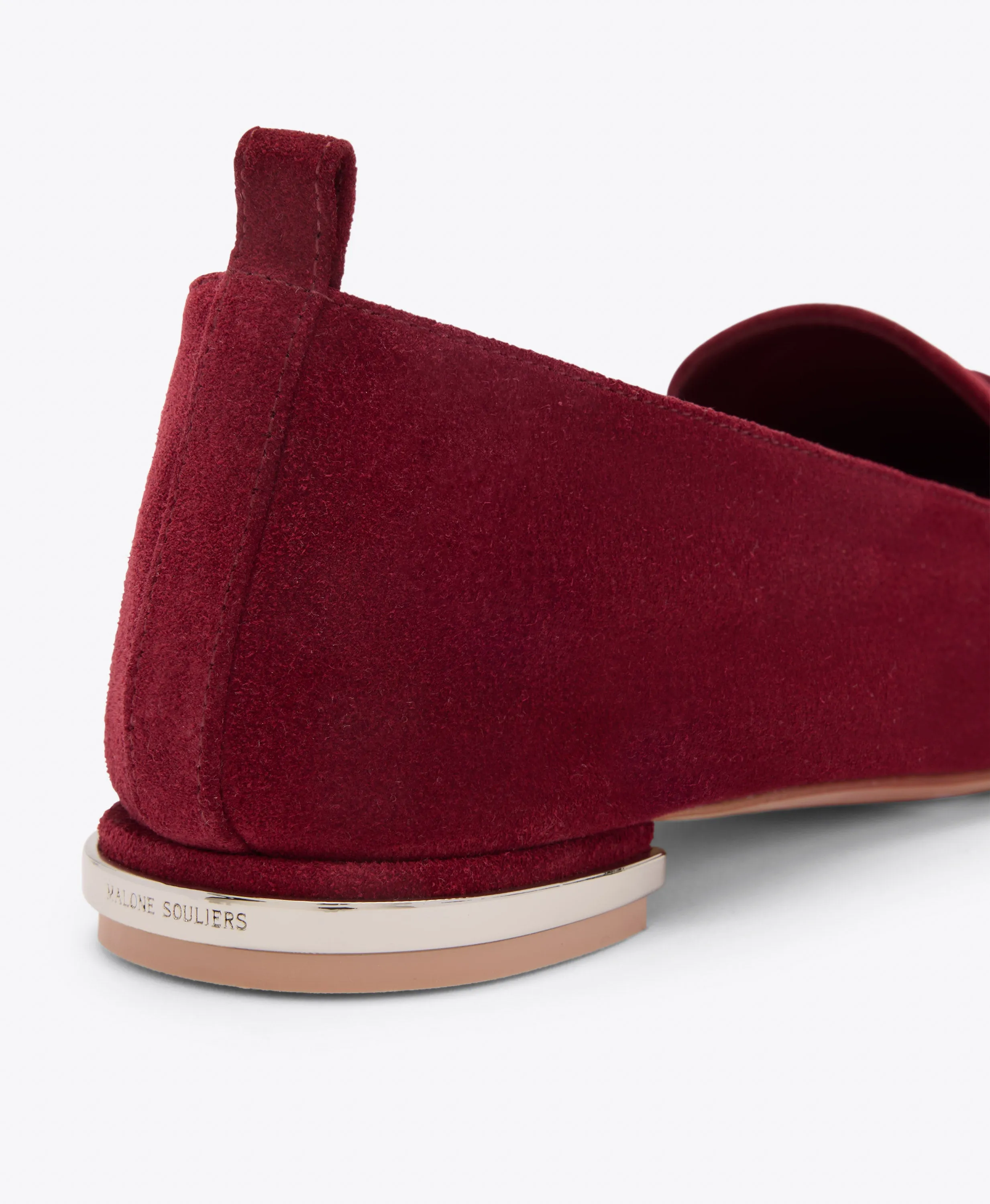 Dora Red Suede Loafers