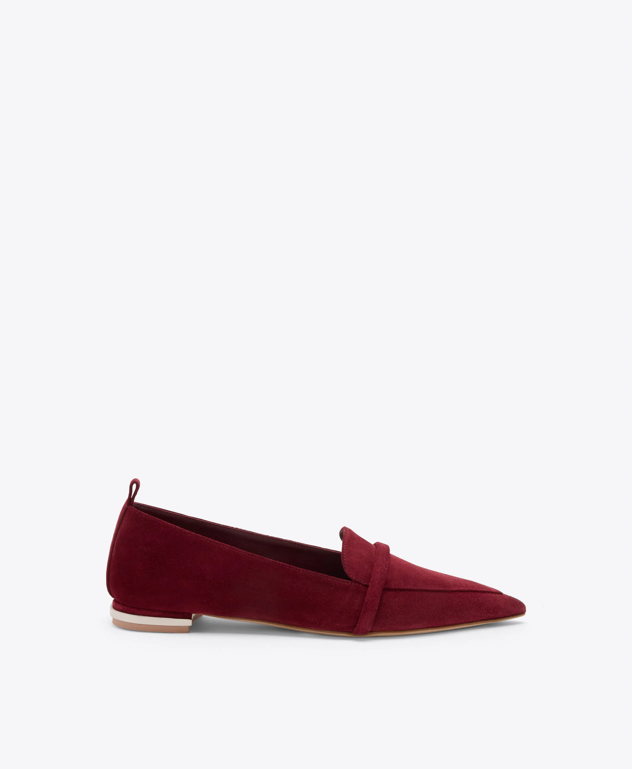 Dora Red Suede Loafers