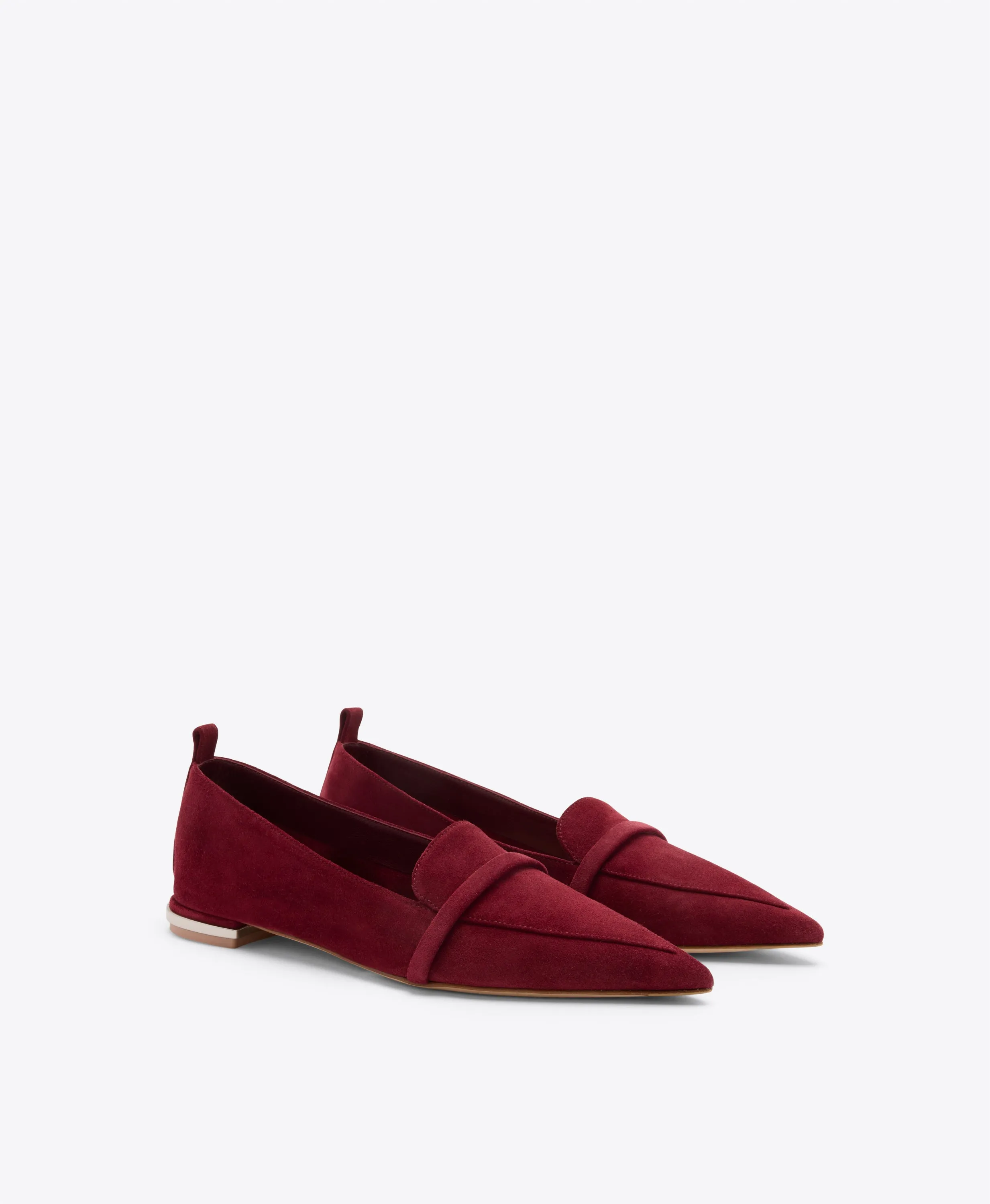 Dora Red Suede Loafers