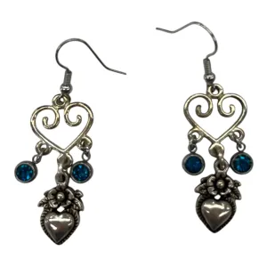 Earrings Dangle/Drop By Clothes Mentor In Blue & Silver