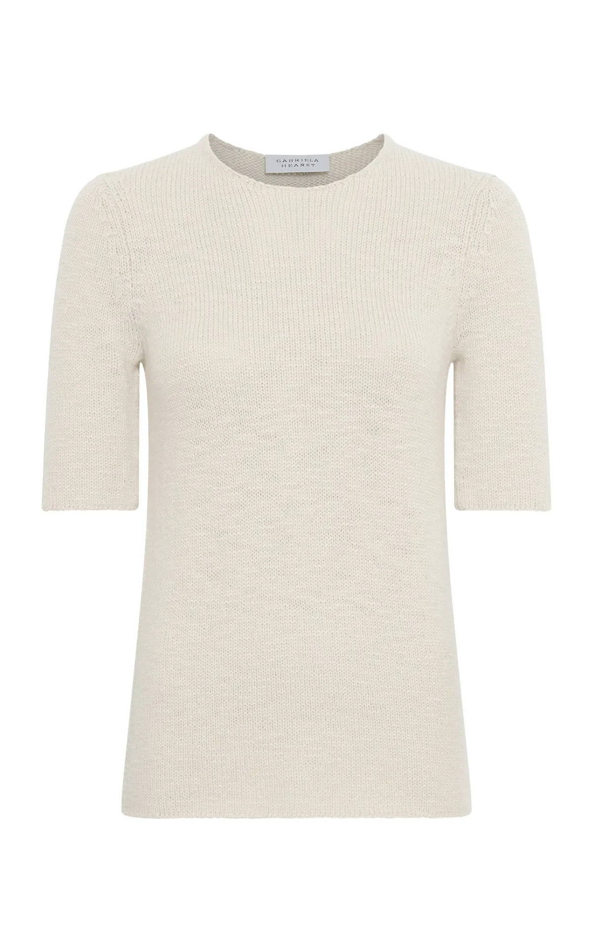 Embla Knit T-Shirt in Ivory Cashmere