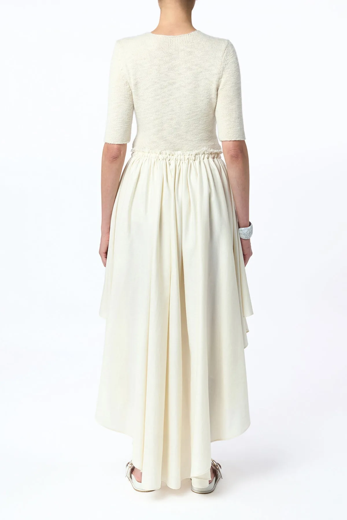 Embla Knit T-Shirt in Ivory Cashmere