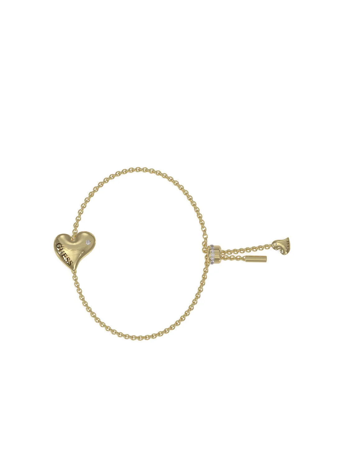 Gold Fluid Hearts Logo Bracelet