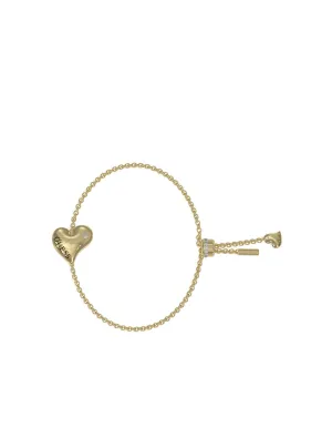 Gold Fluid Hearts Logo Bracelet
