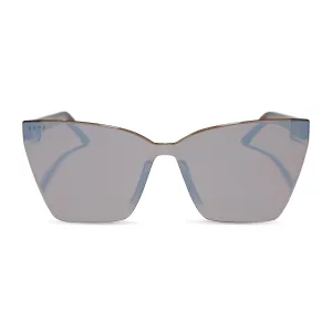 GOLDIE - SEQUOIA TORTOISE   BROWN GOLD FLASH SUNGLASSES