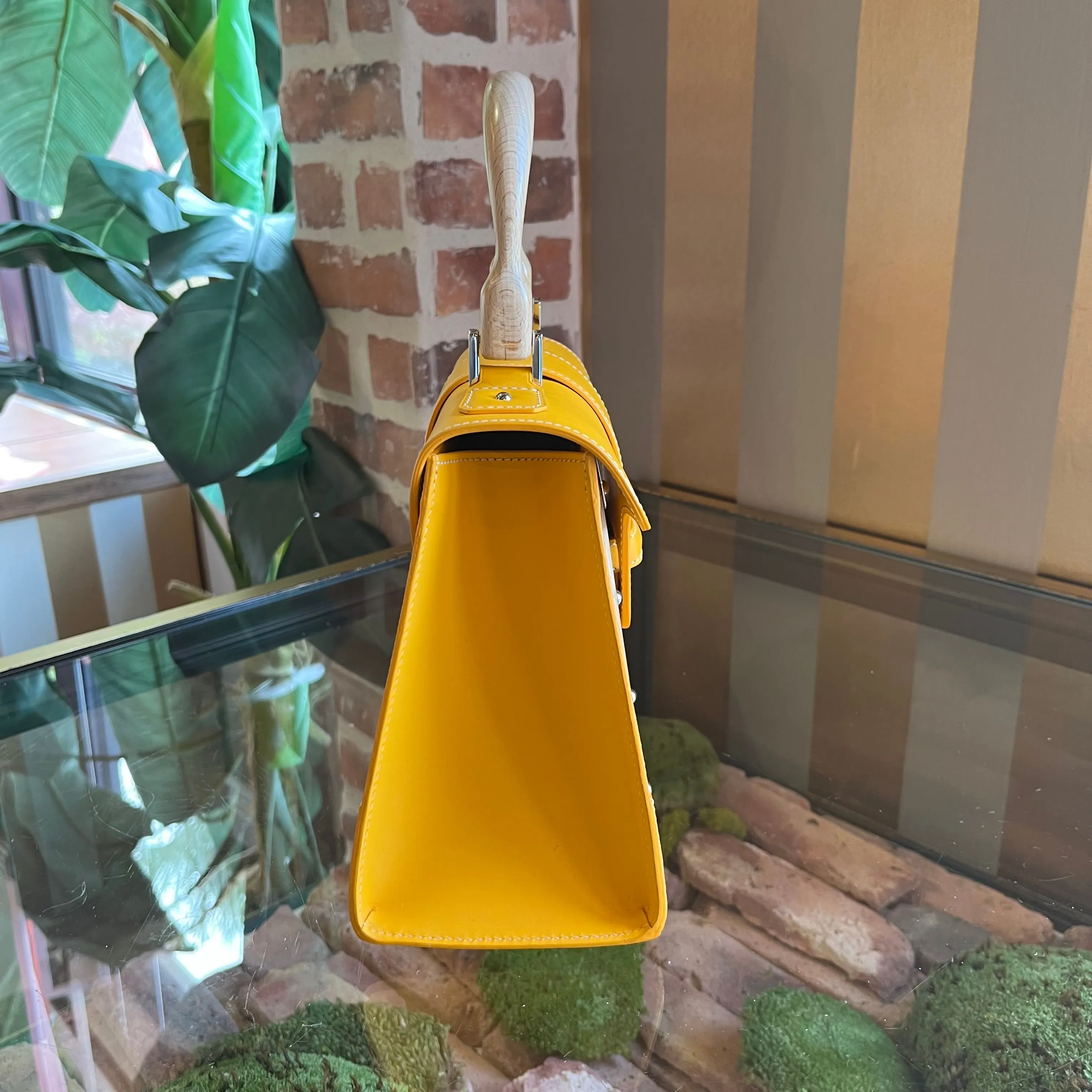 GOYARD Saïgon PM Yellow Top Handle Bag