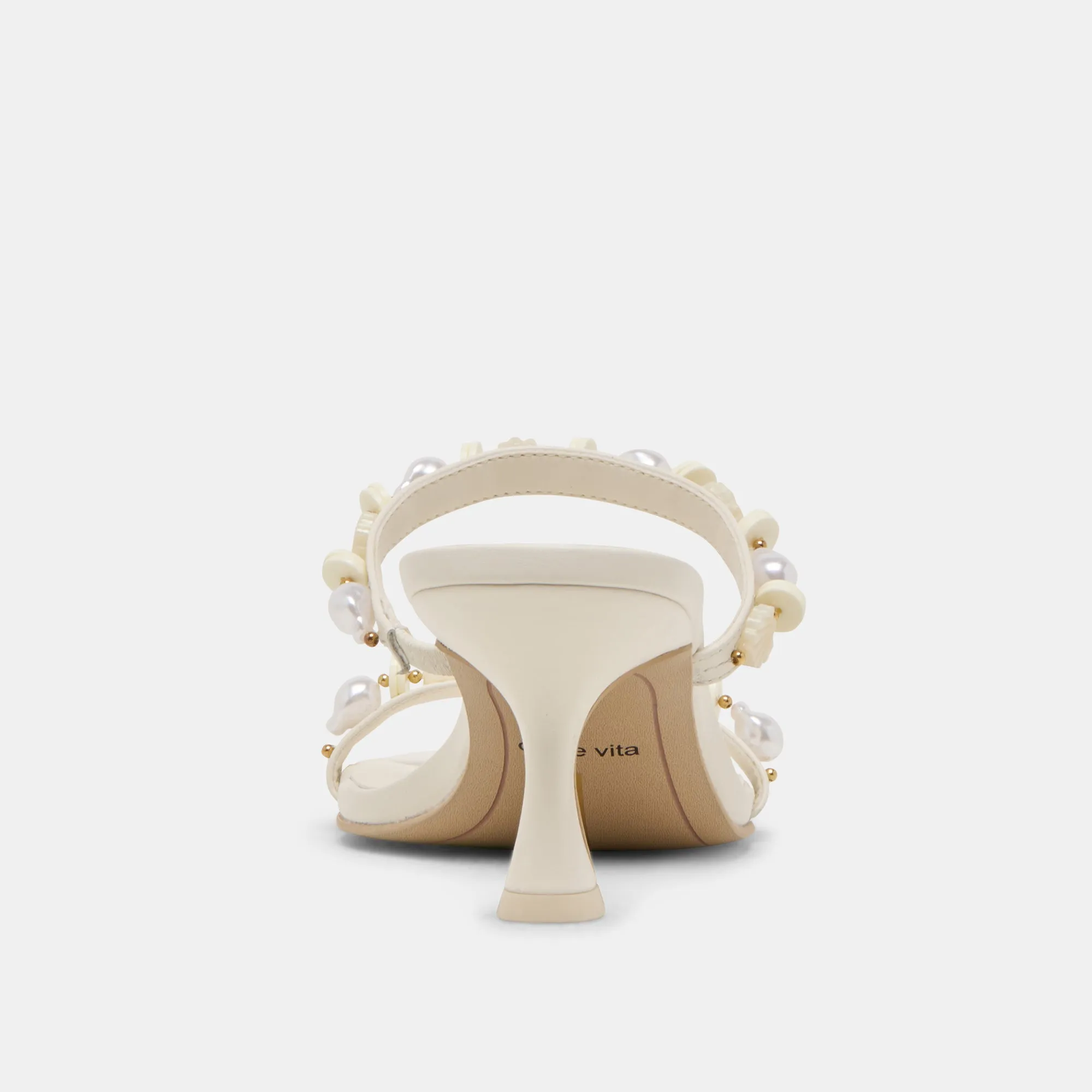 GRASON HEELS WHITE LEATHER