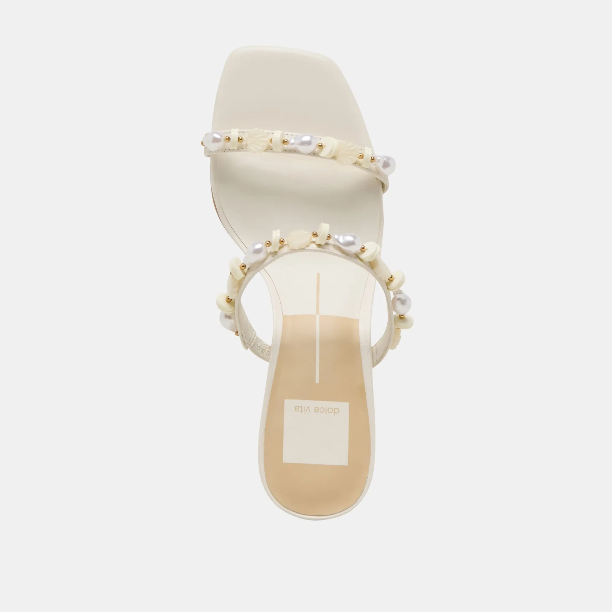 GRASON HEELS WHITE LEATHER