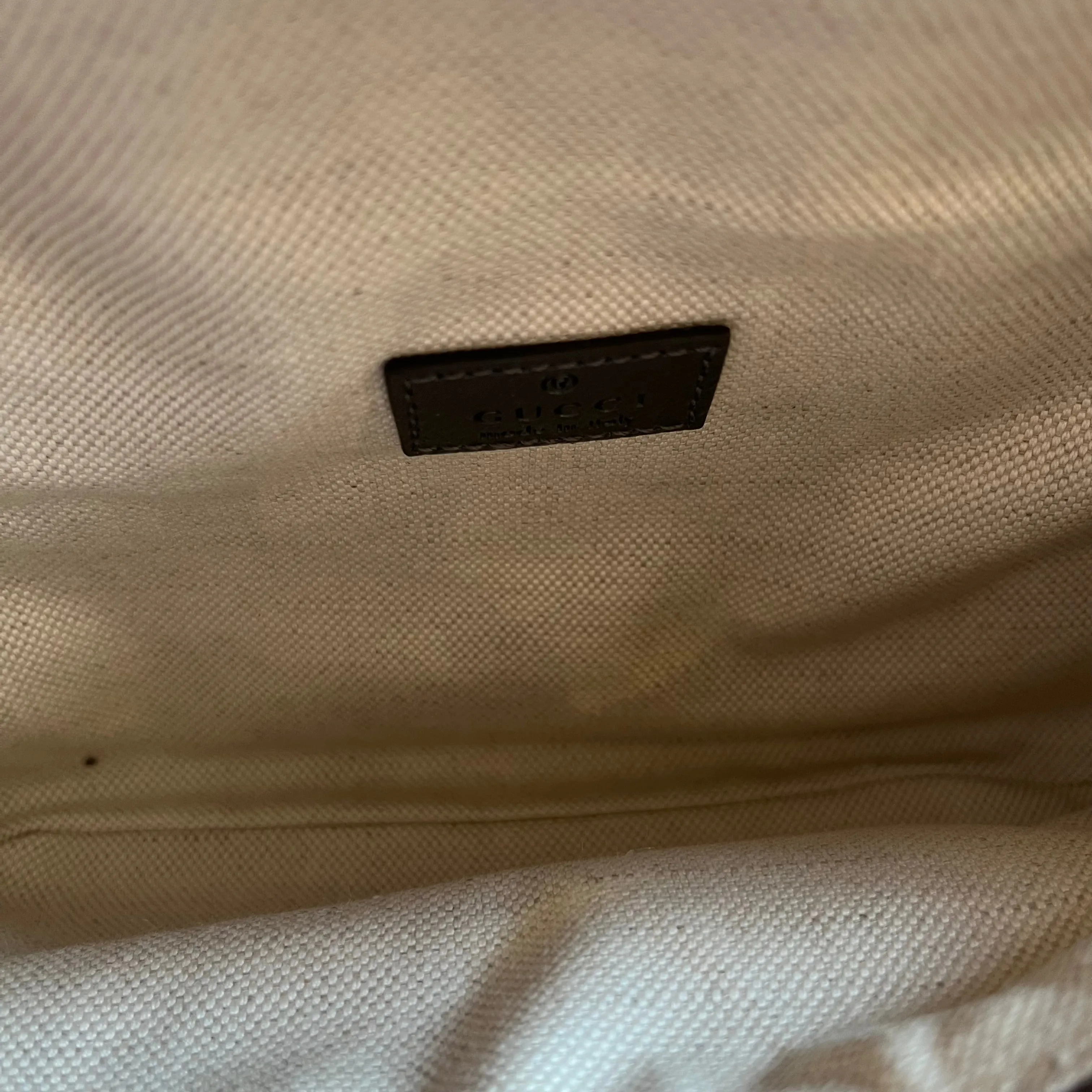 GUCCI Ophidia Medium GG Supreme Canvas Belt Bag