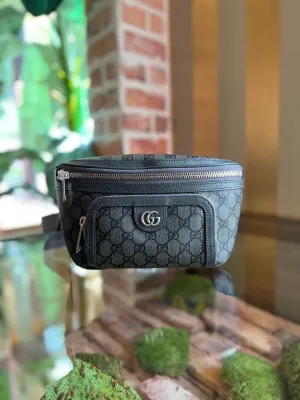 GUCCI Ophidia Medium GG Supreme Canvas Belt Bag