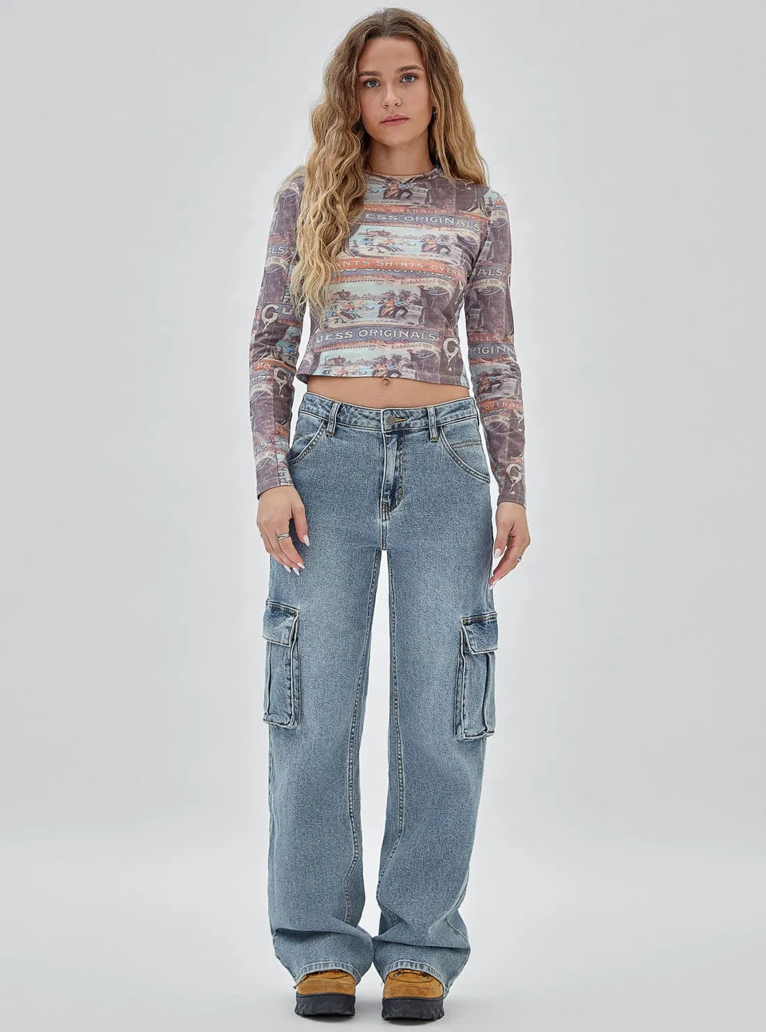 Guess Originals Ranch Vintage Long Sleeve Top