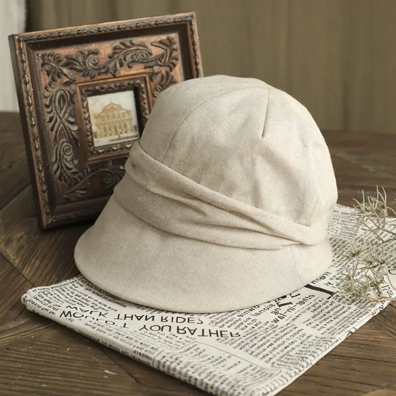 Hat female spring and summer Korean style art casual duck tongue beret