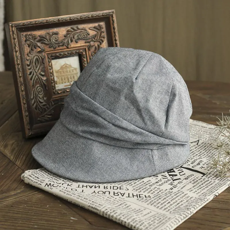 Hat female spring and summer Korean style art casual duck tongue beret