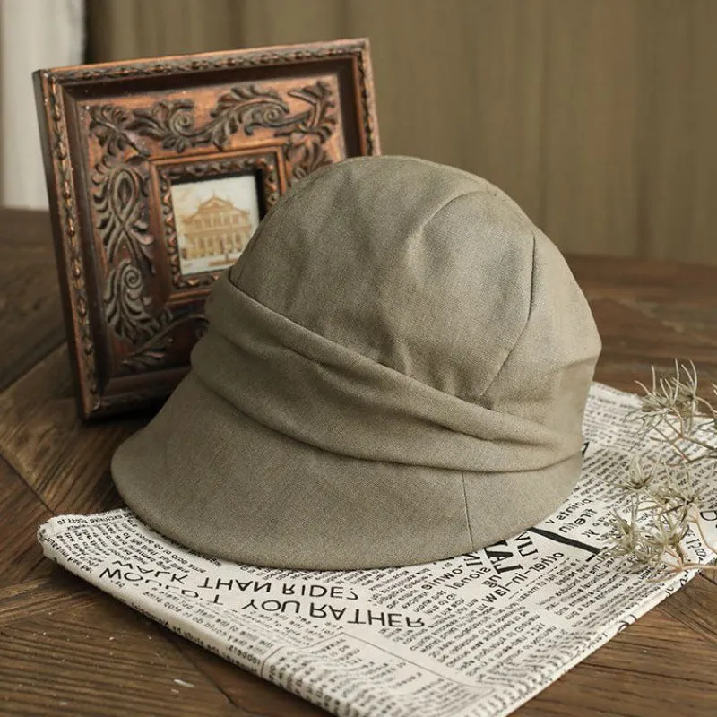 Hat female spring and summer Korean style art casual duck tongue beret
