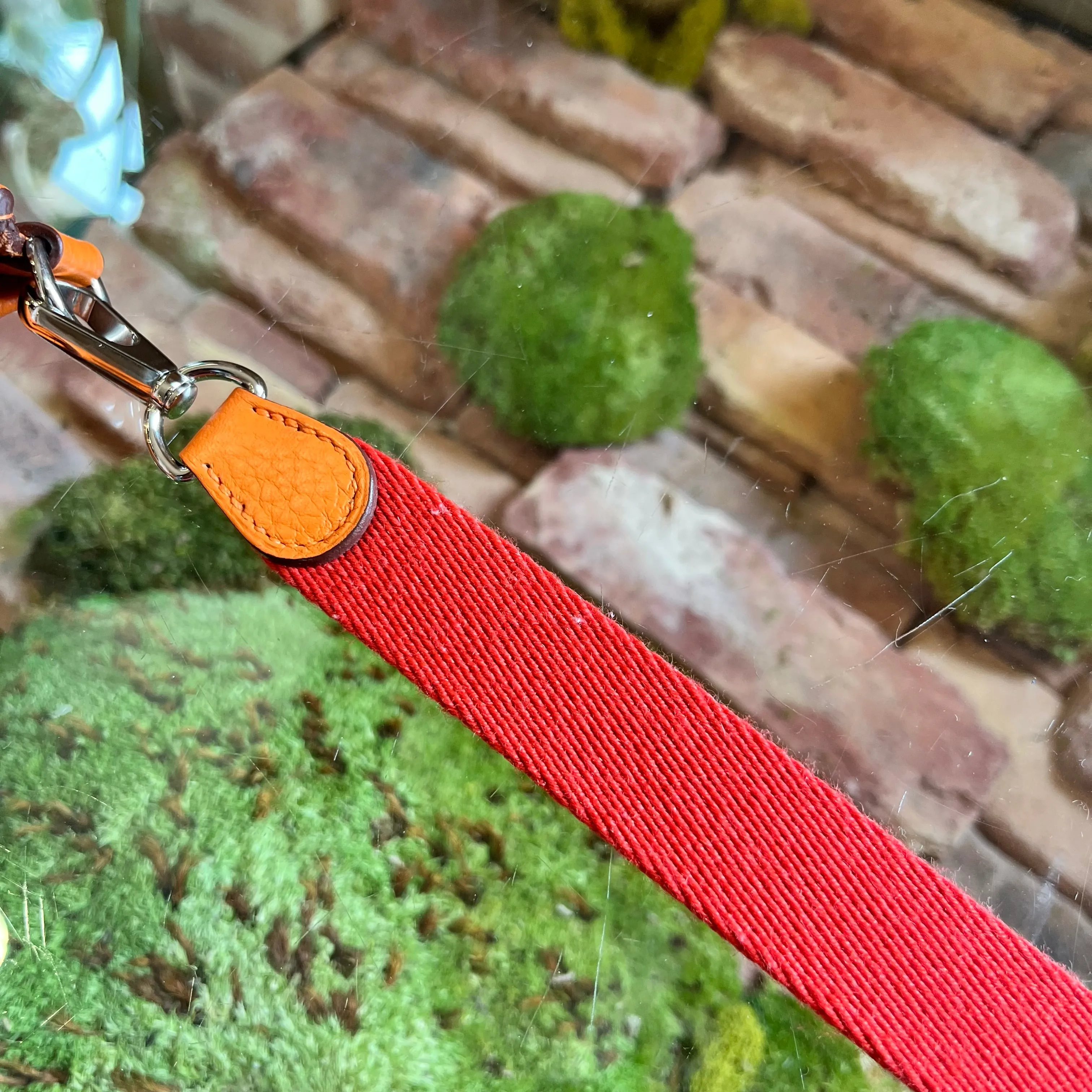 HERMES Evelyne TPM Orange Clemence Crossbody Bag