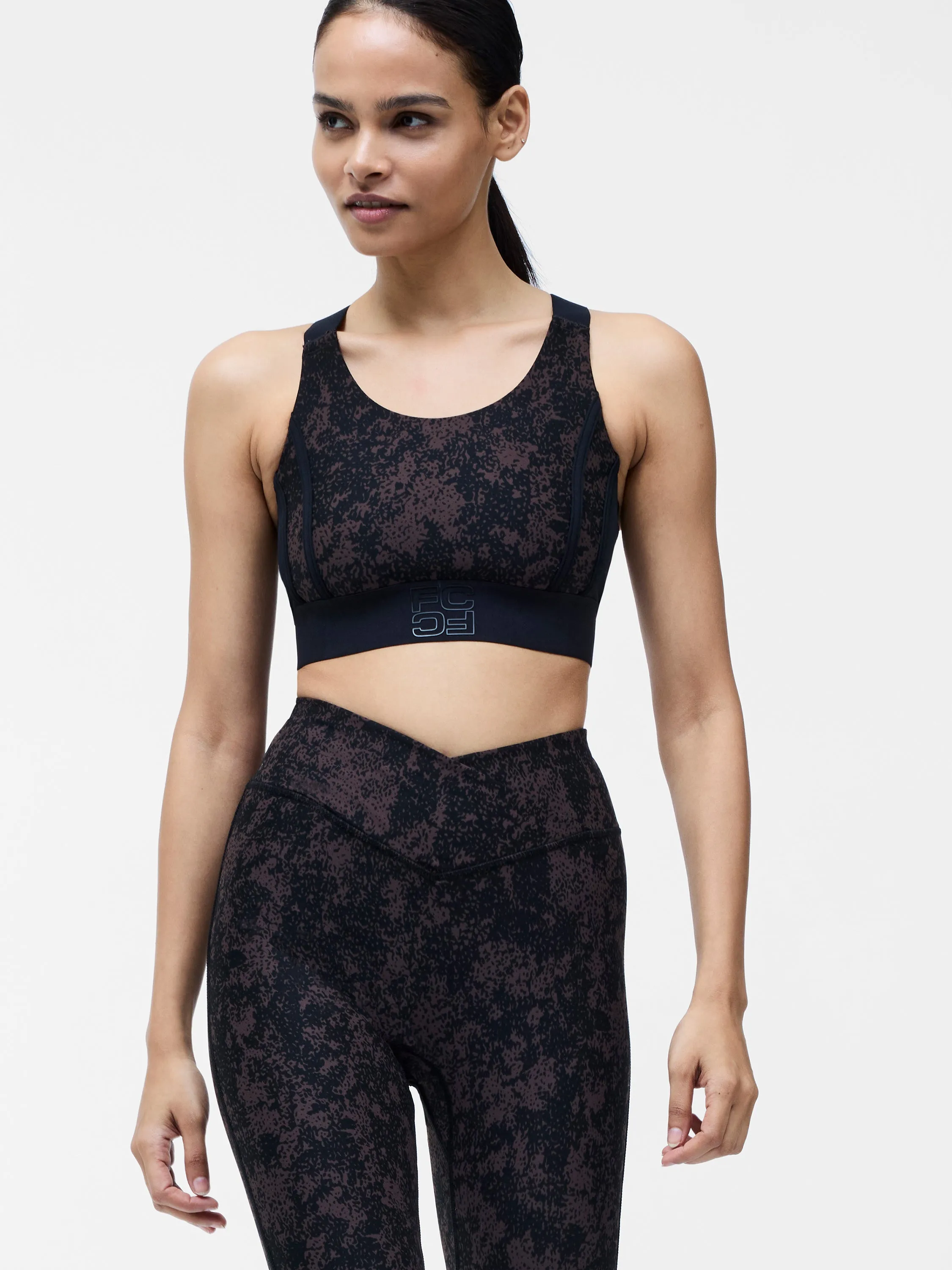 High Impact Printed Sports Bra