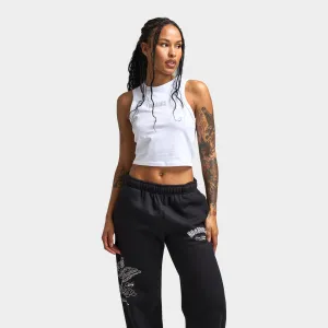 Hoodrich Women's Cosy Racer Tank Top White / Oxford Tan
