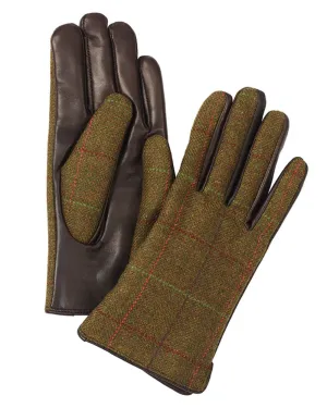 Laksen Womens Burley Tweed Lambskin Gloves
