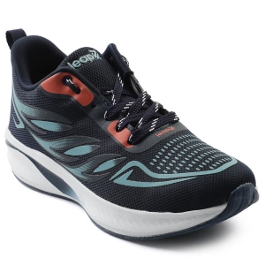Leap7x Navy Blue Sports Lacing Running Shoes For Men CASIO By Liberty