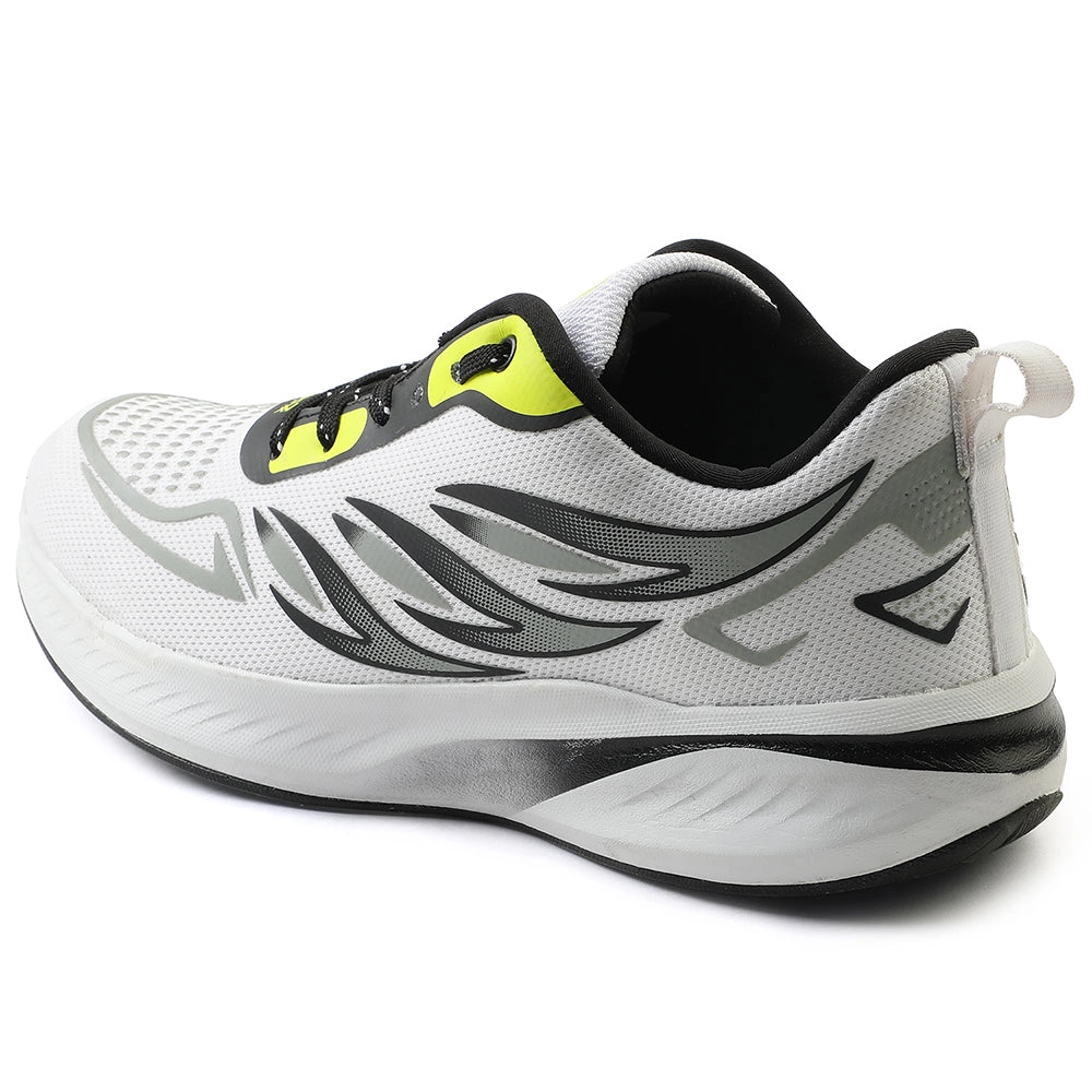 Leap7x White Sports Lacing Running Shoes For Men CASIO By Liberty