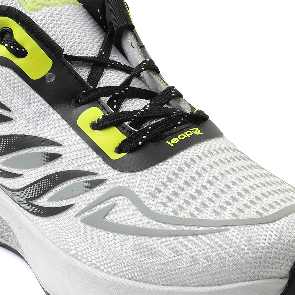 Leap7x White Sports Lacing Running Shoes For Men CASIO By Liberty