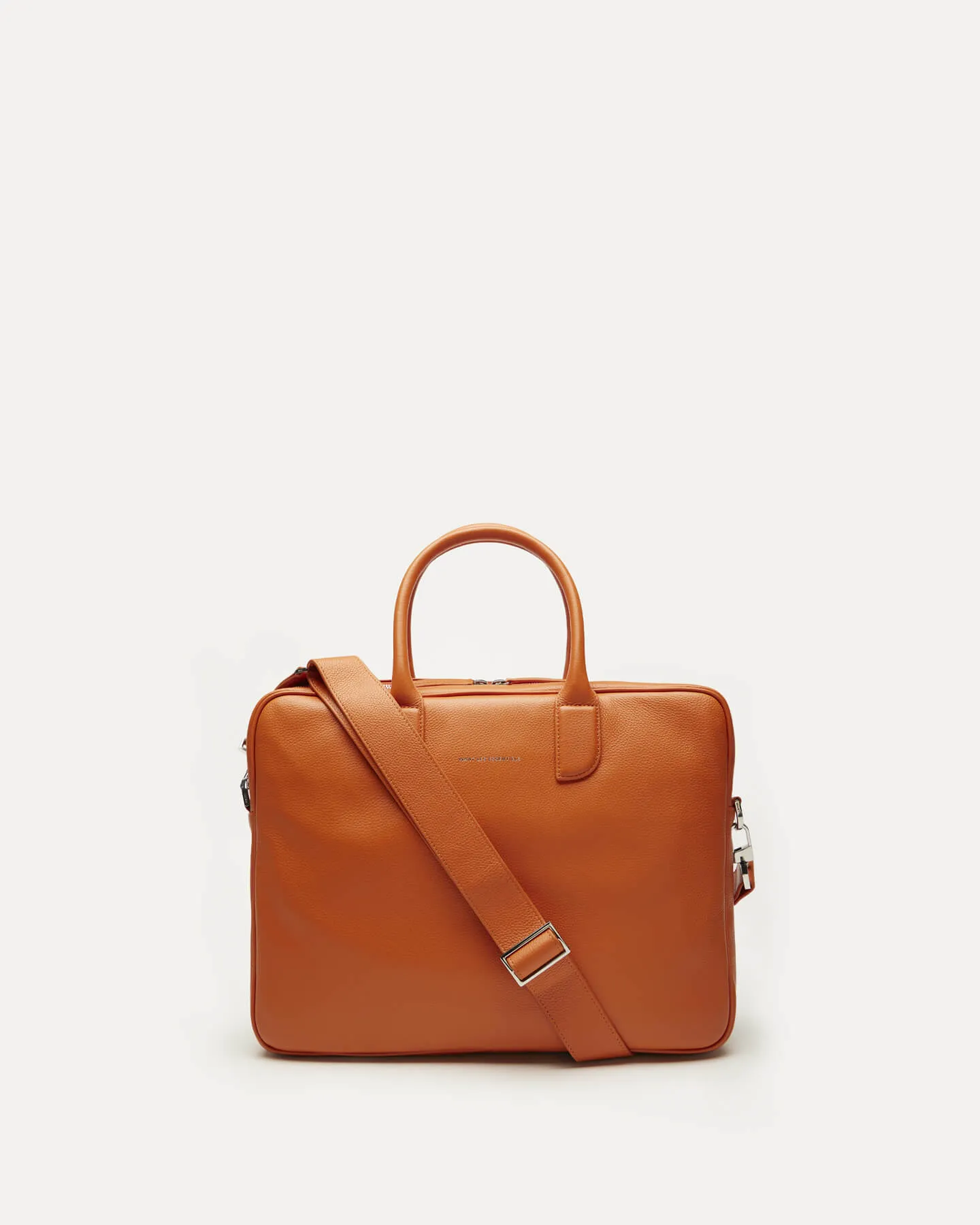 Lesage Pebble-Grained Leather Computer Bag
