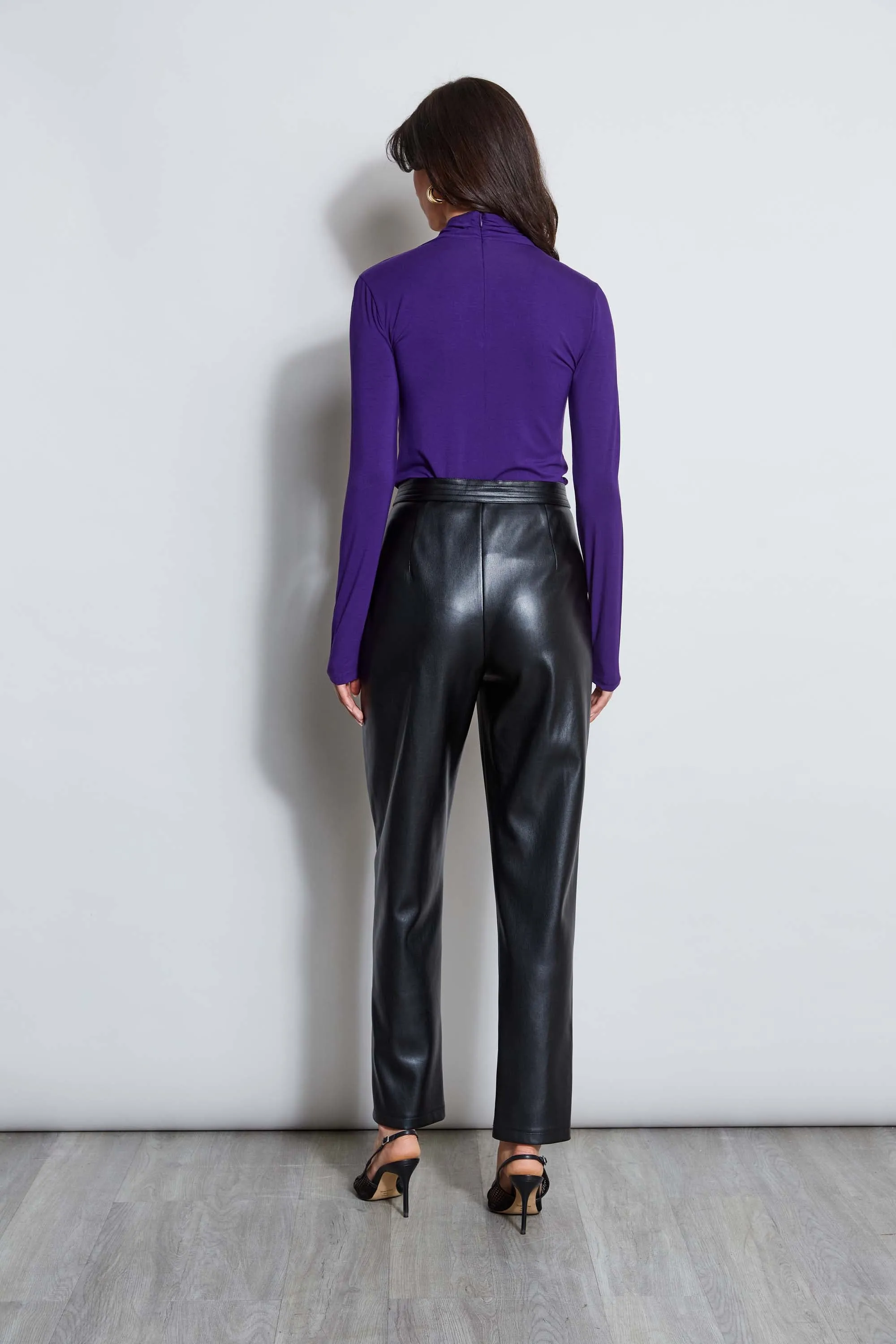 Long Sleeve Twist Neck Knit