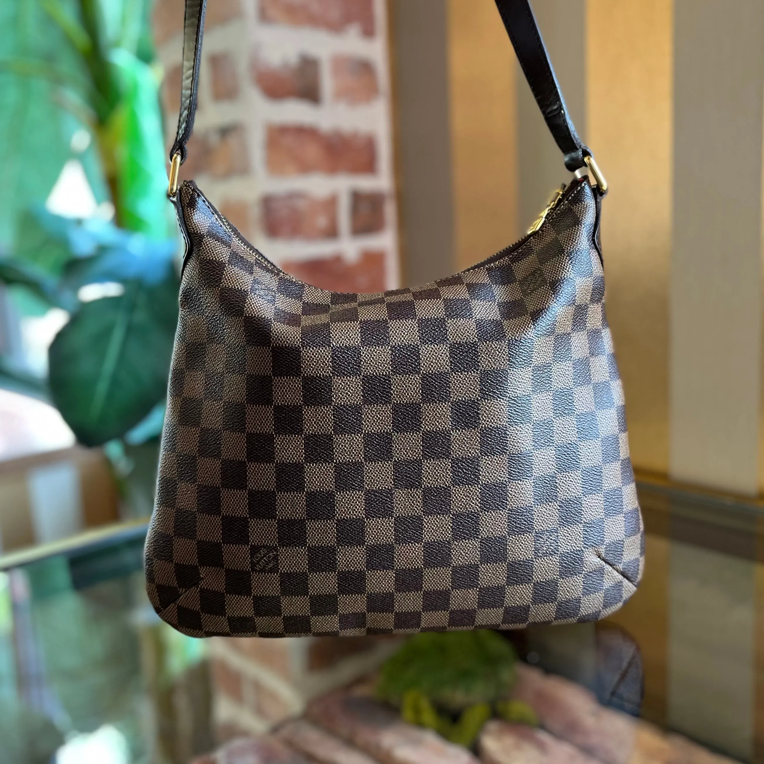 LOUIS VUITTON Bloomsbury PM Damier Ebene Canvas Crossbody Bag TS4019