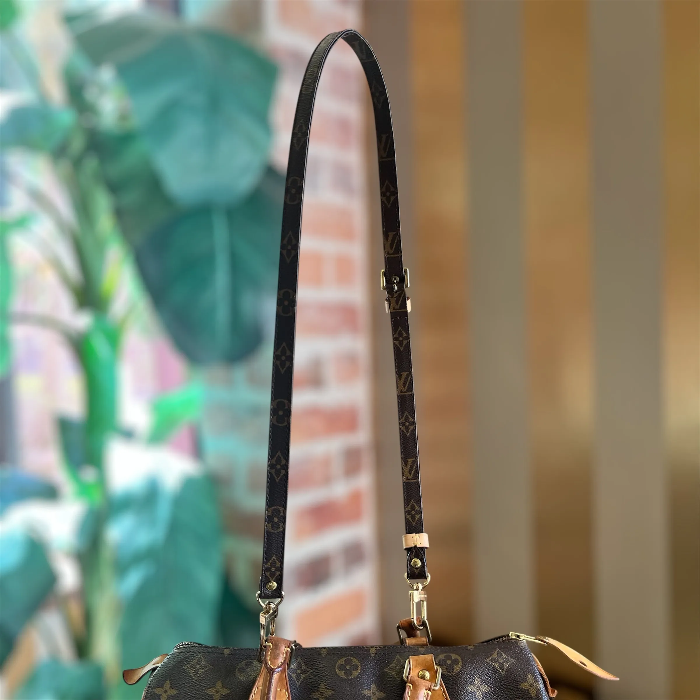 LOUIS VUITTON Brown Monogram Canvas Bandoulière Bag Strap
