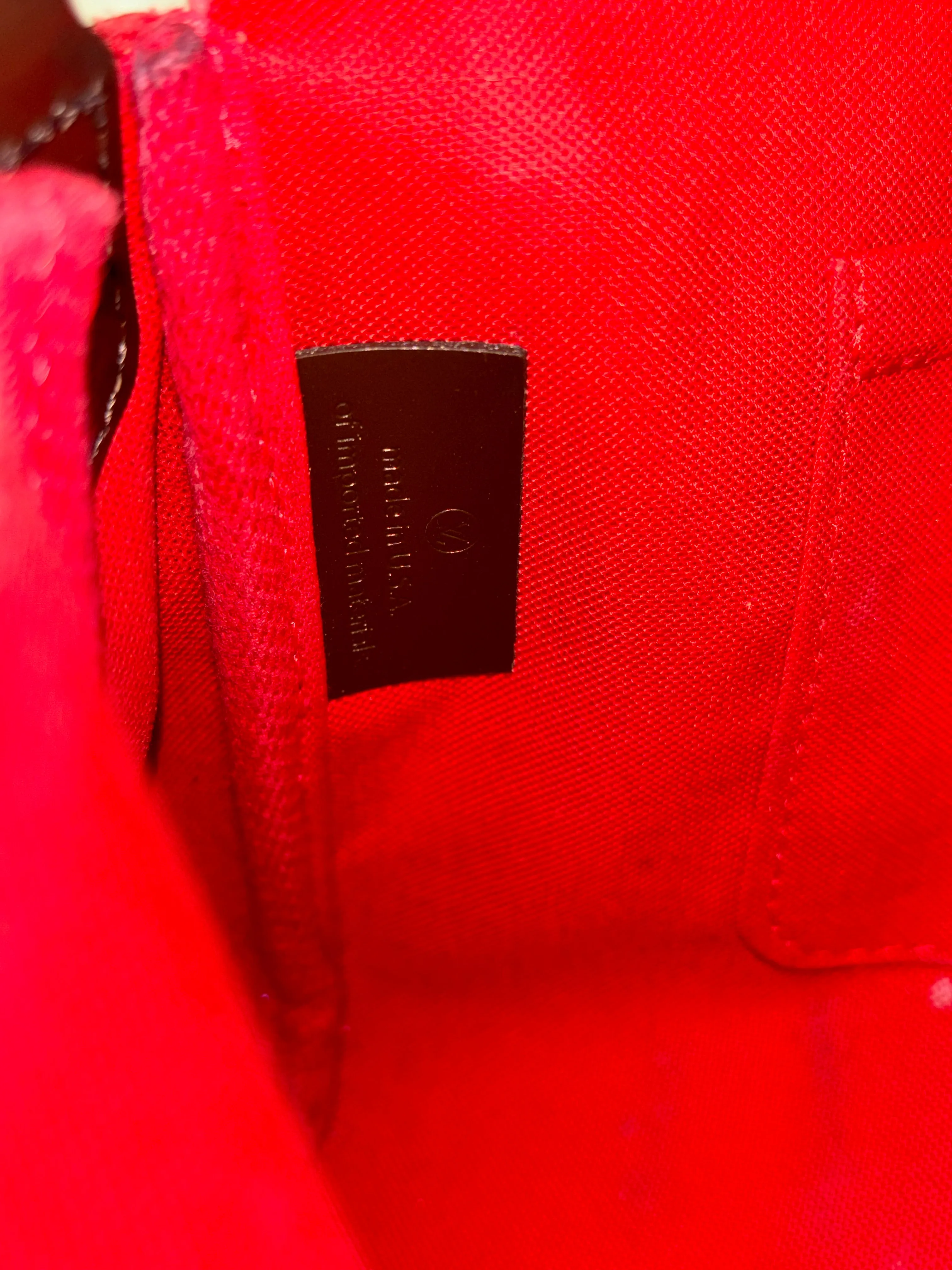LOUIS VUITTON Favorite MM Damier Ebene Canvas Crossbody Bag
