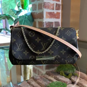 LOUIS VUITTON Favorite PM Brown Monogram Canvas Crossbody Bag