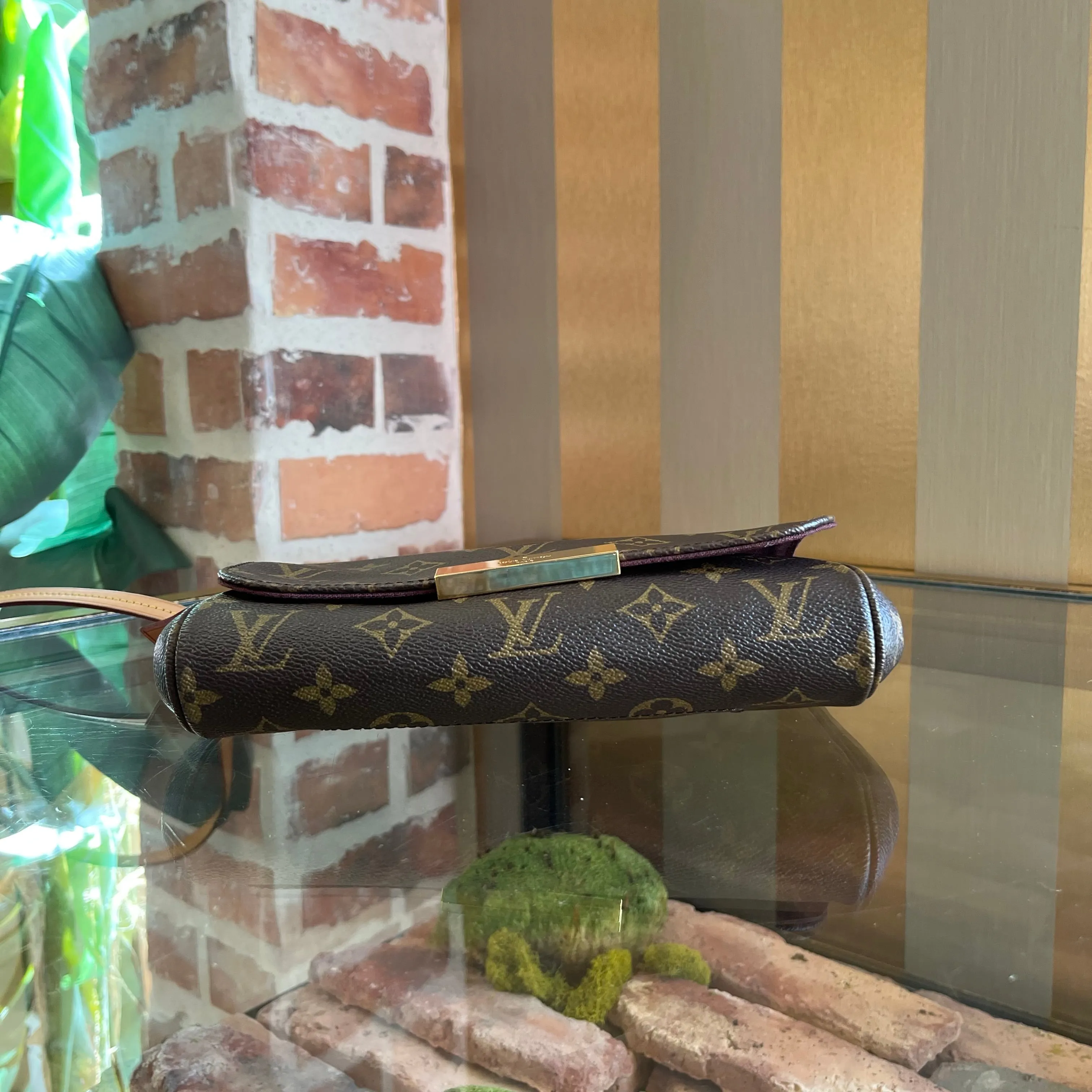 LOUIS VUITTON Favorite PM Brown Monogram Canvas Crossbody Bag