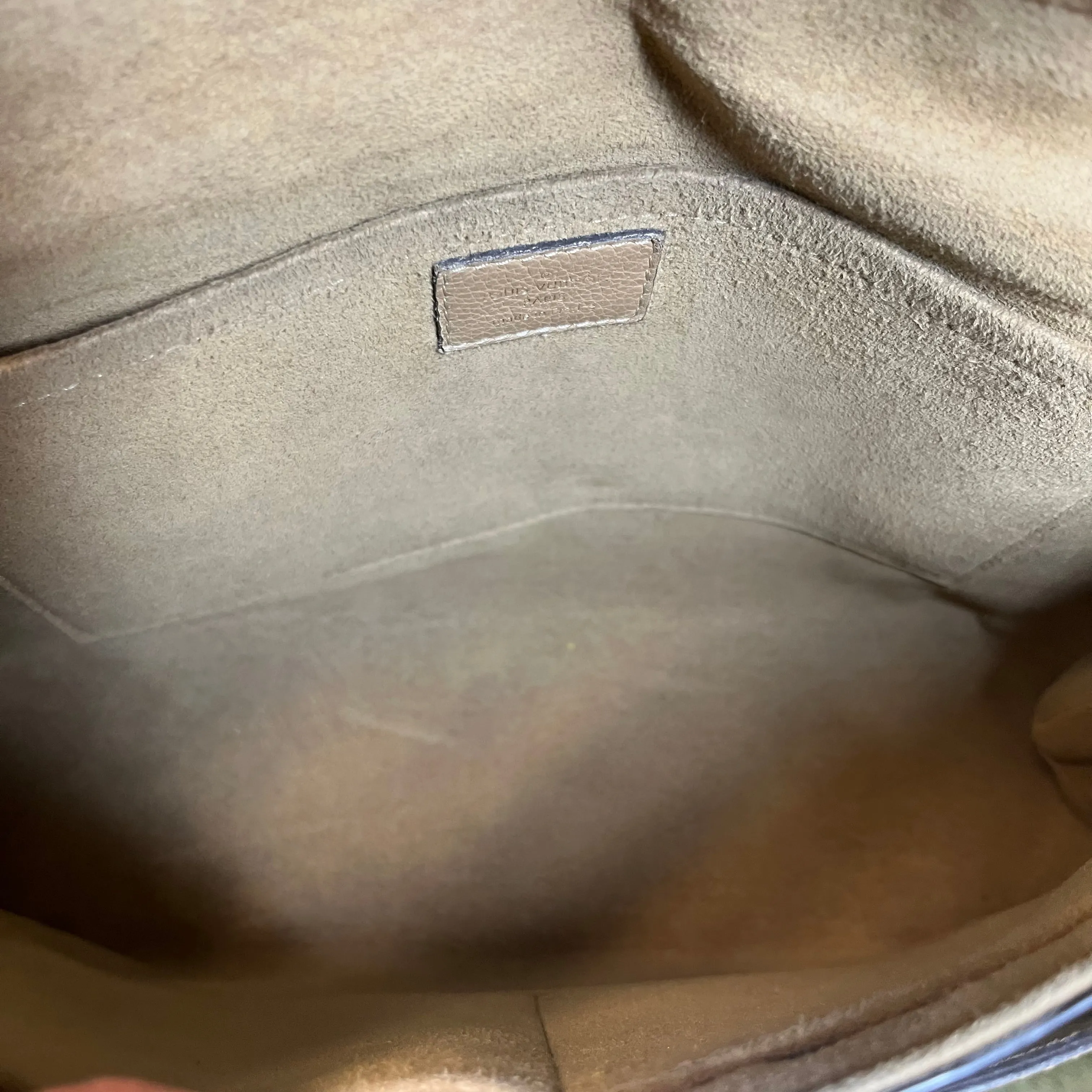 LOUIS VUITTON Marignan Beige Monogram Canvas Crossbody Bag