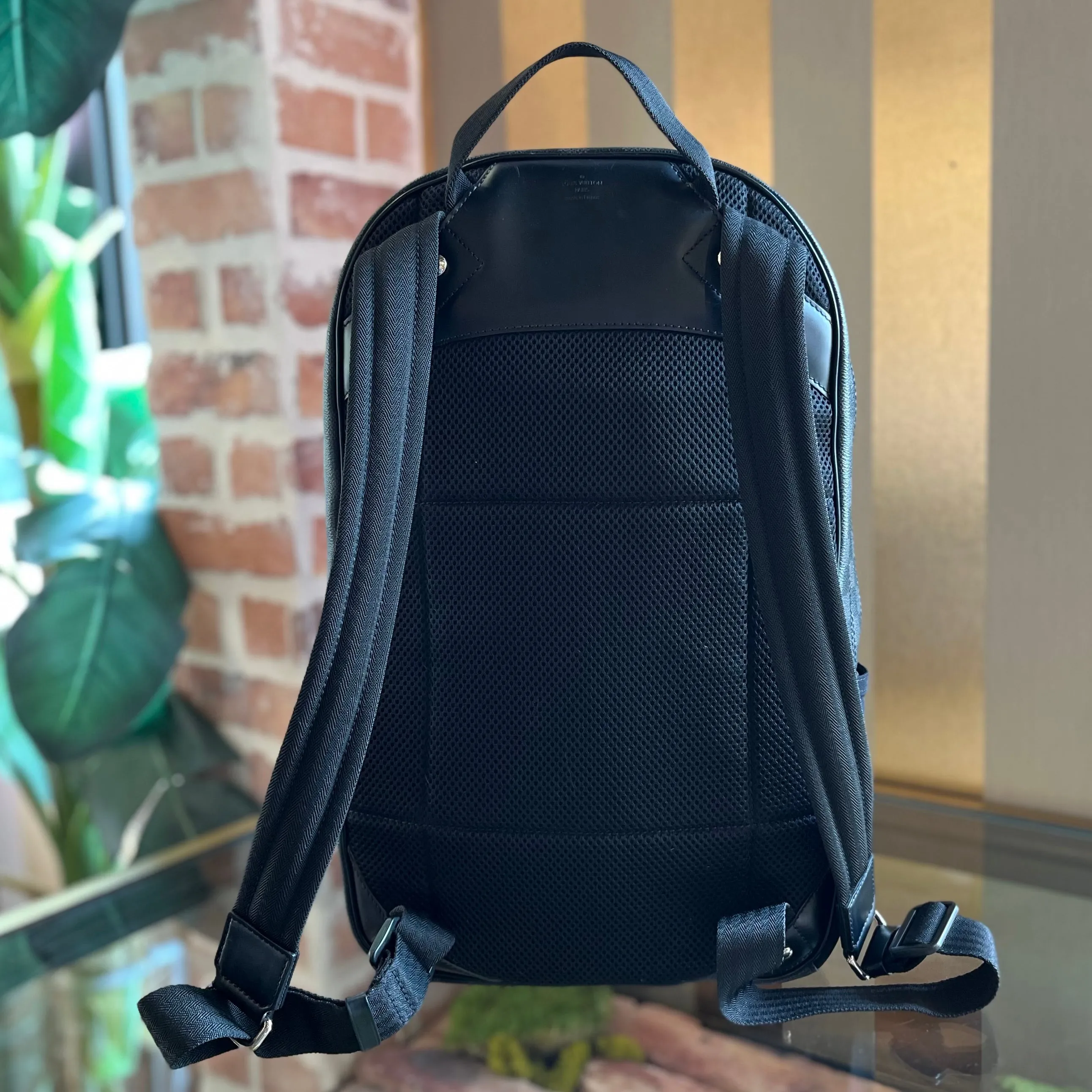 LOUIS VUITTON Michael Damier Graphite Canvas Backpack