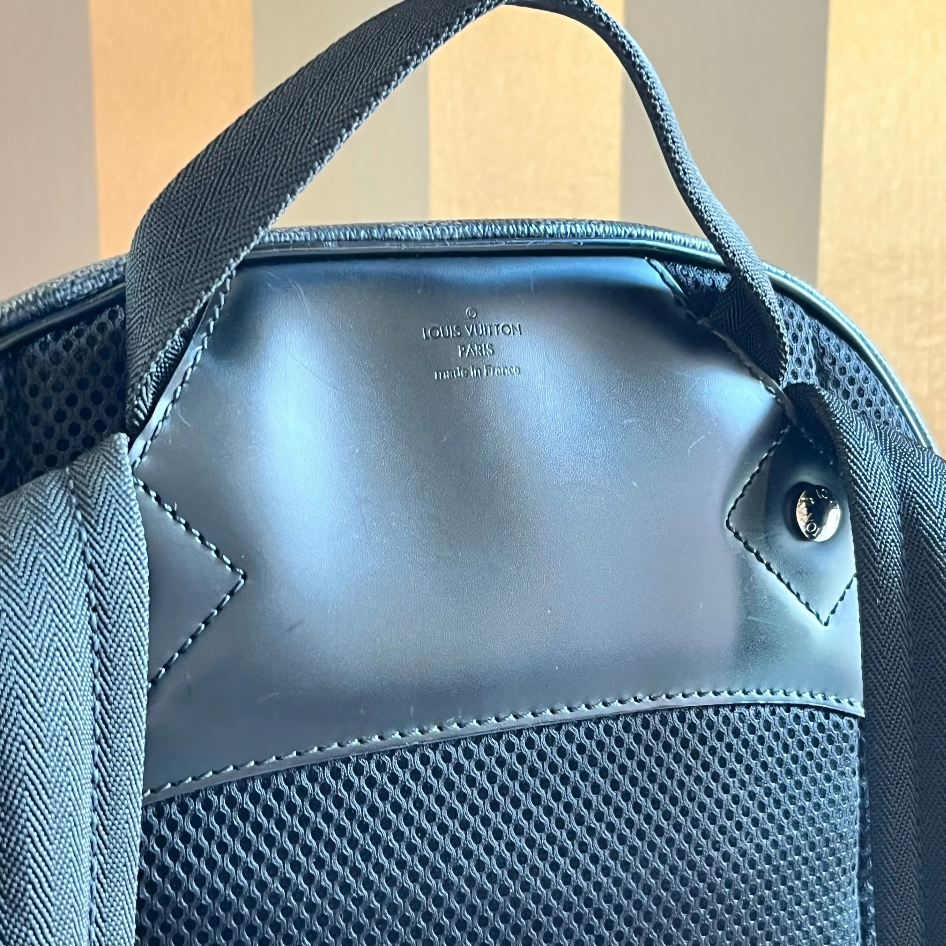 LOUIS VUITTON Michael Damier Graphite Canvas Backpack