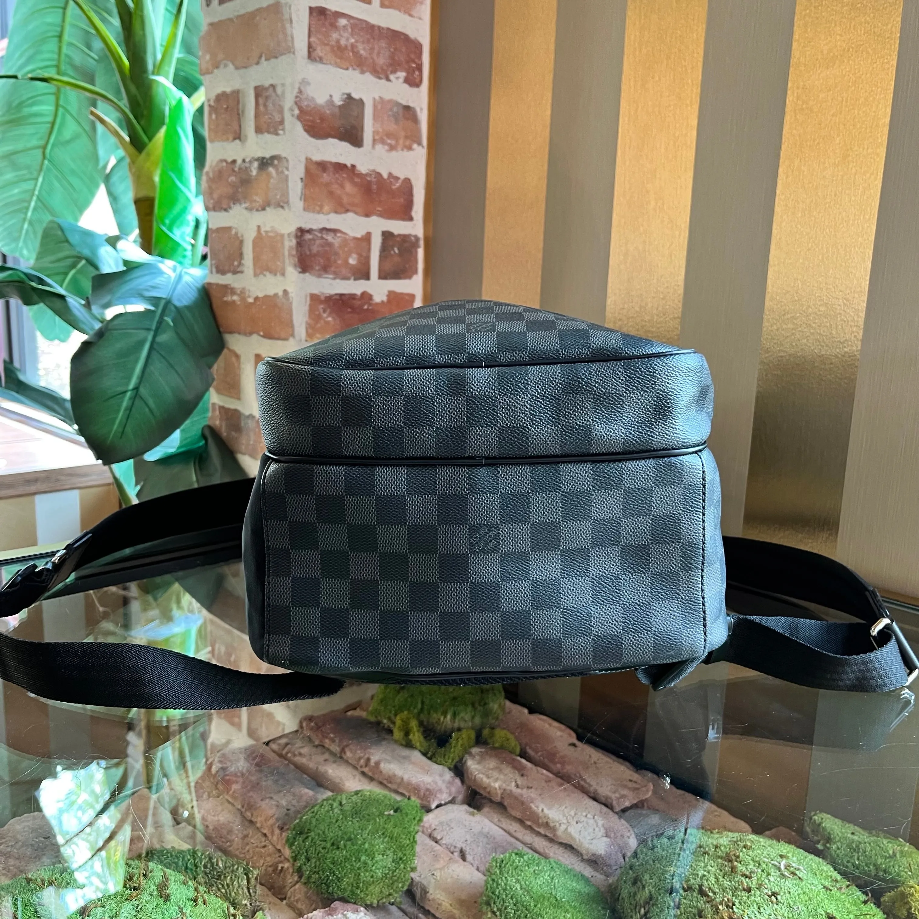 LOUIS VUITTON Michael Damier Graphite Canvas Backpack