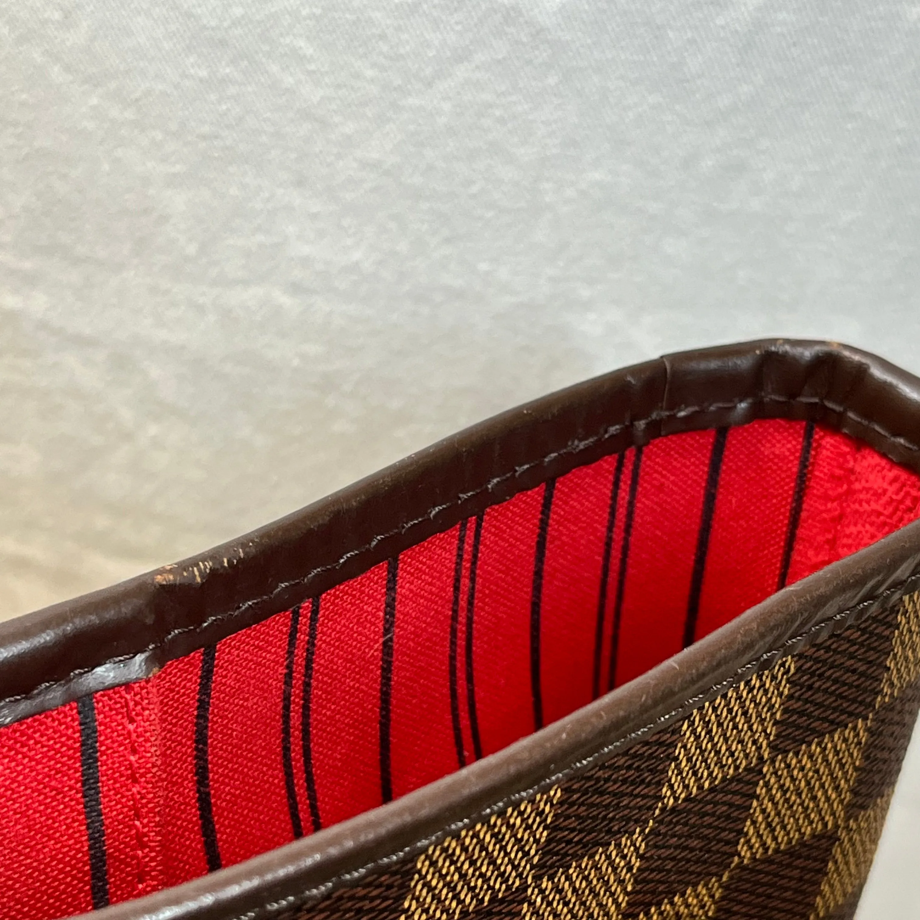 LOUIS VUITTON Neverfull MM Damier Ebene Canvas Tote Bag
