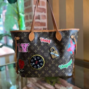 LOUIS VUITTON Neverfull MM Limited Edition Monogram Patches Tote