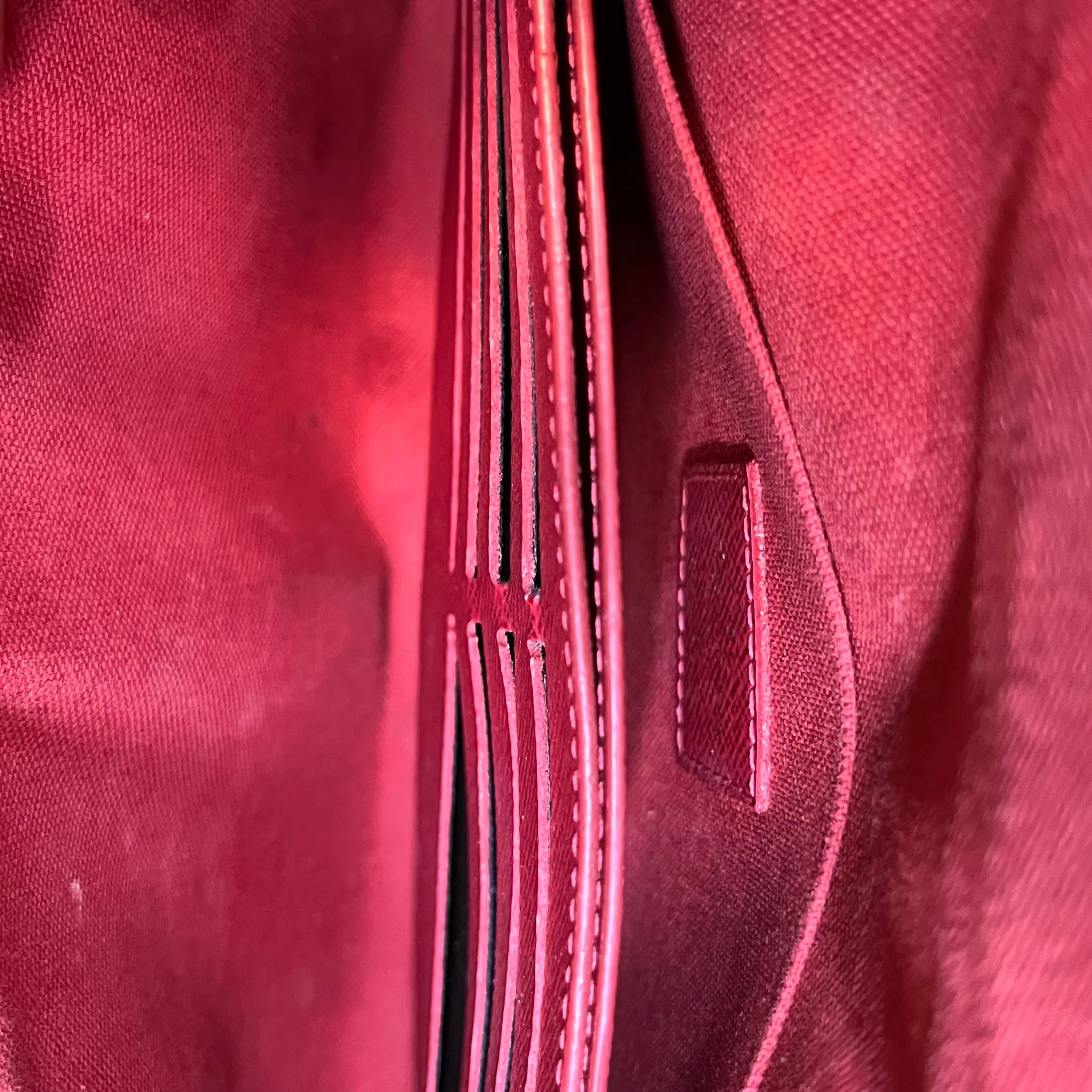 LOUIS VUITTON Pochette Felicie Brown Damier Ebene Canvas Crossbody Bag