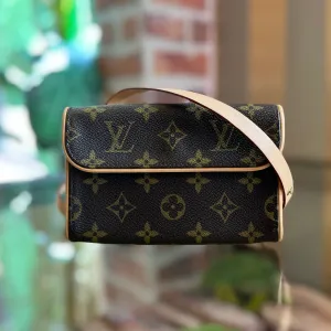 LOUIS VUITTON Pochette Florentine Monogram Canvas Belt Bag SZSM